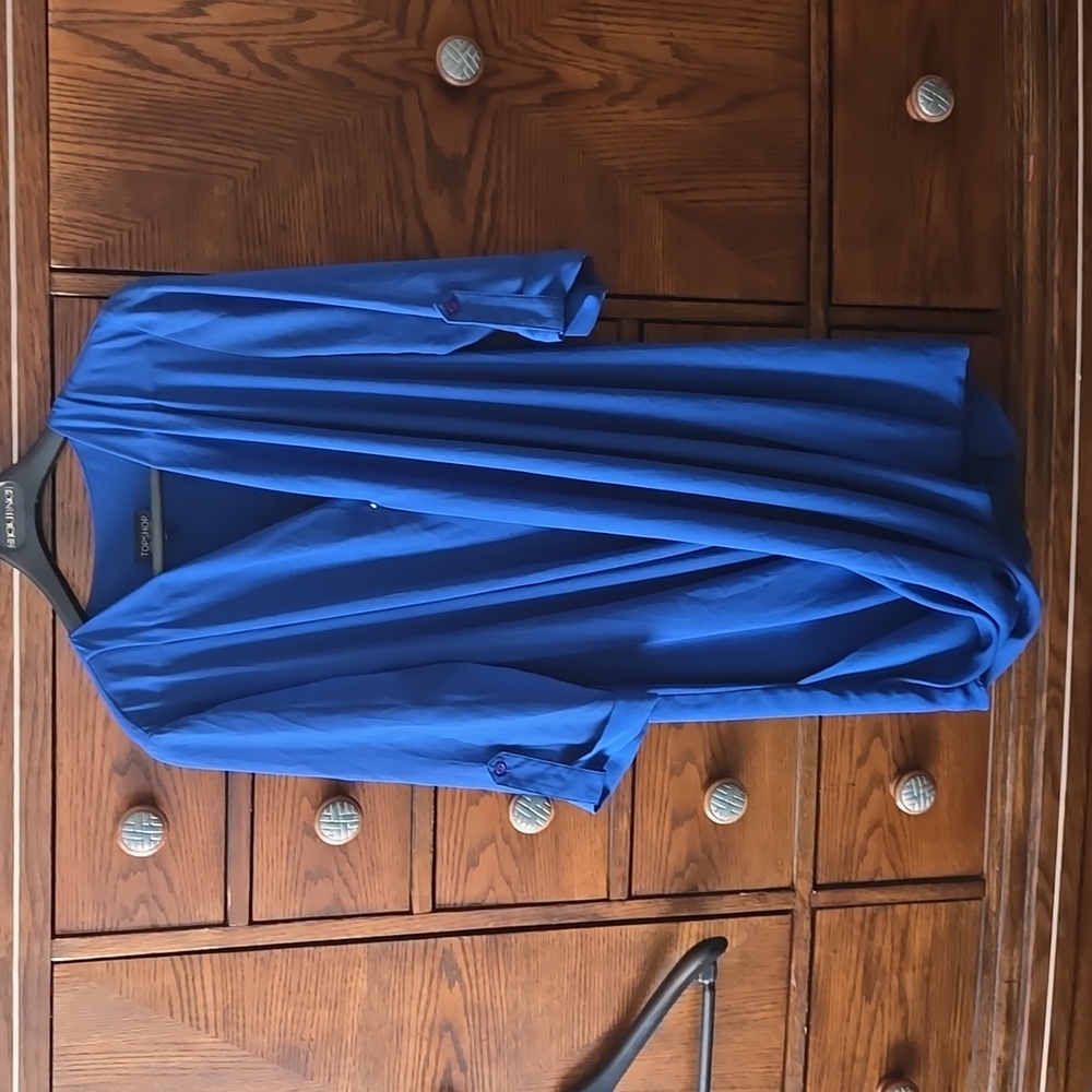 TOP SHOP faux wrap with flaw